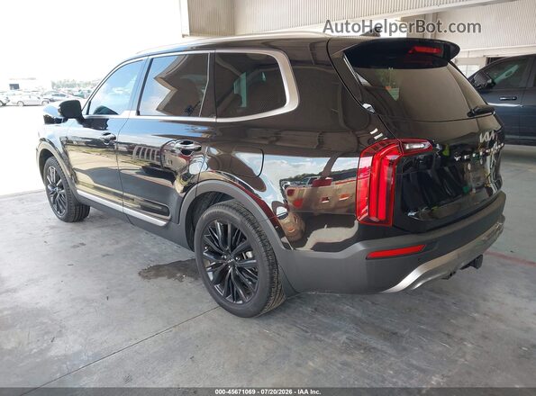 5XYP54HCXNG275639 2022 KIA TELLURIDE Black Trasero izquierdo