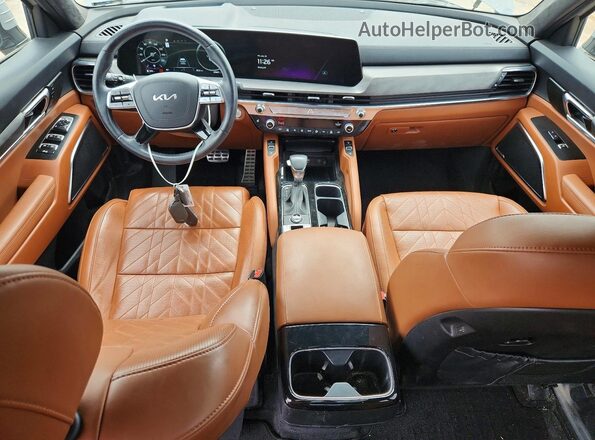 5XYP5DGC2PG406518 2023 KIA TELLURIDE Gray წინა პანელის ხედი