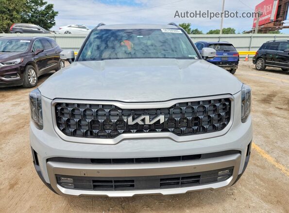 5XYP5DGC2PG406518 2023 KIA TELLURIDE Gray წინა ხედი