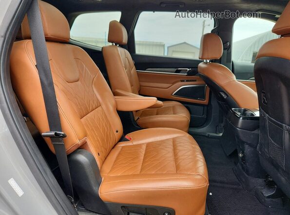5XYP5DGC2PG406518 2023 KIA TELLURIDE Gray უკანა სალონის ხედი