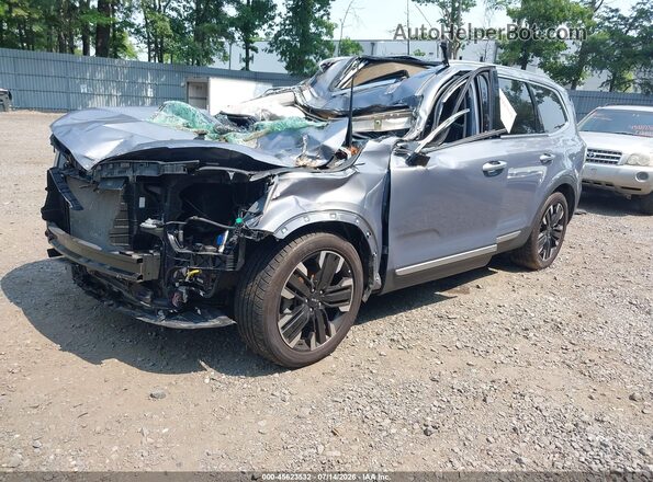 5XYP5DGC3PG330081 2023 KIA TELLURIDE Silver Передня ліва чверть