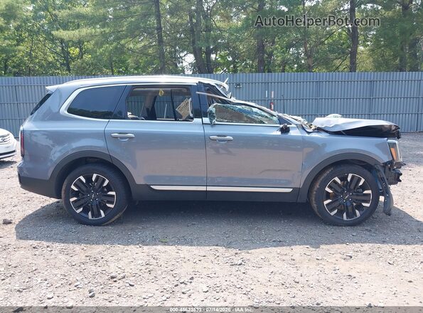 5XYP5DGC3PG330081 2023 KIA TELLURIDE Silver Вид задньої частини салону