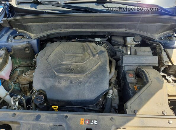 5XYP5DGC6PG344976 2023 KIA TELLURIDE Blue Vista del compartimento del motor
