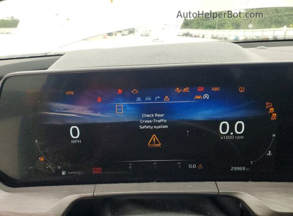 5XYP5DGC6PG402732 2023 KIA TELLURIDE Gray Widok zestawu wskaźników