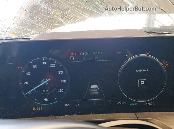 5XYP5DGC6RG480057 2024 KIA TELLURIDE Green Widok zestawu wskaźników