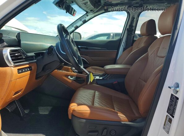 5XYP5DGC6RG533078 2024 KIA TELLURIDE White Widok wnętrza z przodu