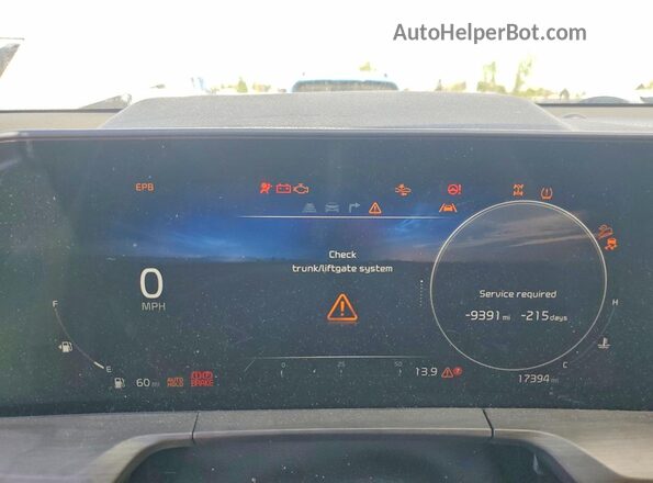 5XYP5DGC6RG533078 2024 KIA TELLURIDE White Widok zestawu wskaźników