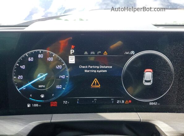 5XYP5DGC8SG725897 2025 KIA TELLURIDE Black Vista del cuadro de instrumentos