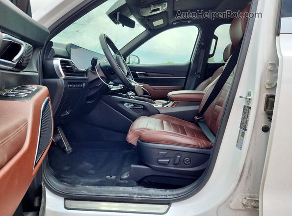 5XYP5DGCXPG329834 2023 KIA TELLURIDE White Вид салону спереду