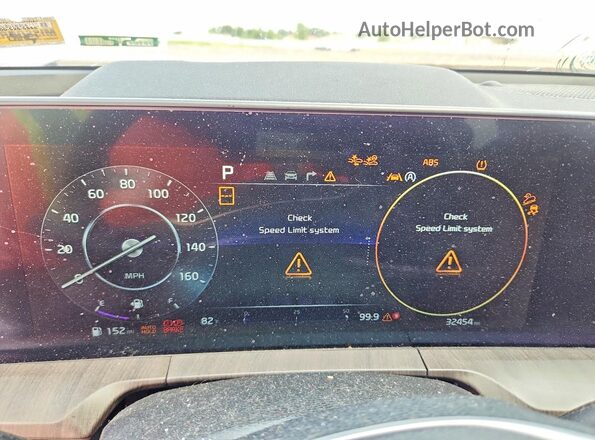 5XYP5DGCXPG329834 2023 KIA TELLURIDE White Вид щитка приладів