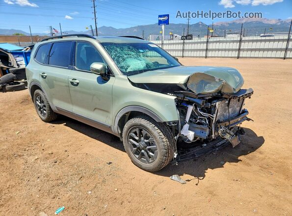 5XYP5DGCXRG555780 2024 KIA TELLURIDE Green Front right