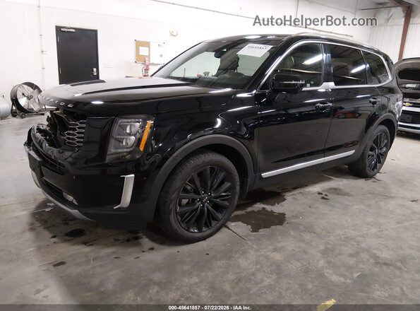 5XYP5DHC0LG013979 2020 KIA TELLURIDE Черный Передняя левая четверть