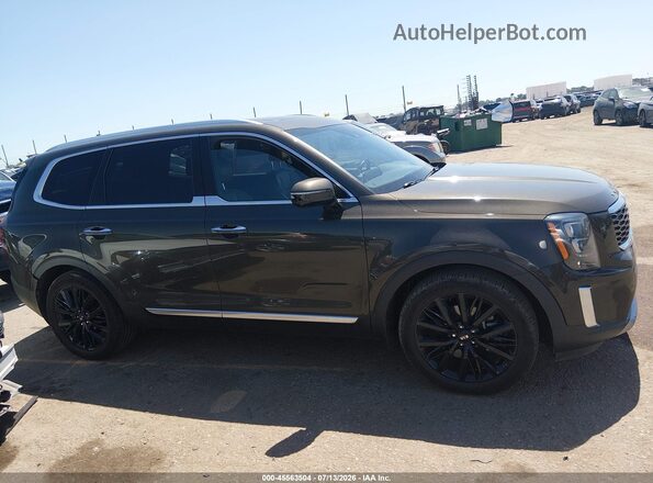 5XYP5DHC0LG075382 2020 KIA TELLURIDE Brown Rear interior view
