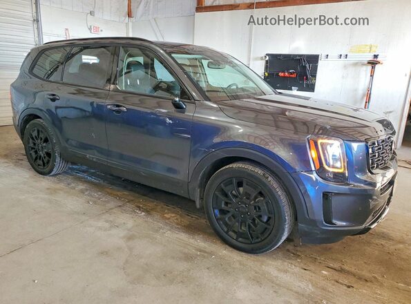 5XYP5DHC0MG137185 2021 KIA TELLURIDE Gray Delantero derecho