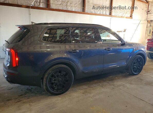 5XYP5DHC0MG137185 2021 KIA TELLURIDE Gray Trasero derecho