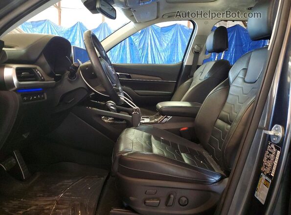 5XYP5DHC0MG137185 2021 KIA TELLURIDE Gray Vista interior delantera