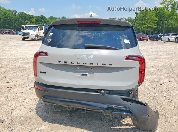 5XYP5DHC0NG199378 2022 KIA TELLURIDE Gray Rear view