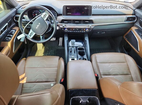 5XYP5DHC1NG261516 2022 KIA TELLURIDE Black წინა პანელის ხედი