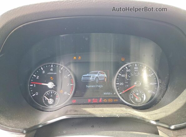 5XYP5DHC1NG282852 2022 KIA TELLURIDE White ხელსაწყოთა პანელის ხედი