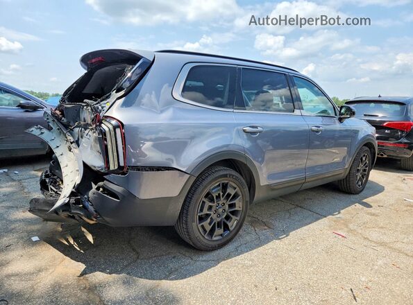 5XYP5DHC2MG173668 2021 KIA TELLURIDE Silver Задня права чверть