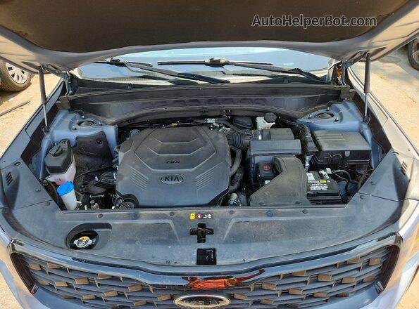 5XYP5DHC2MG173668 2021 KIA TELLURIDE Silver Вид підкапотного простору