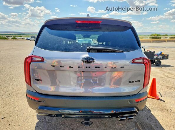 5XYP5DHC3MG163490 2021 KIA TELLURIDE Gray Rear view