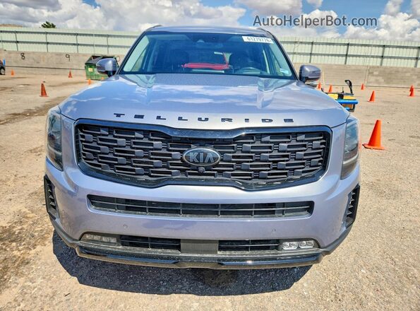 5XYP5DHC3MG163490 2021 KIA TELLURIDE Gray Front view