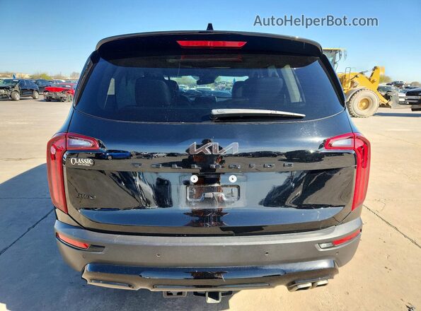 5XYP5DHC3NG313678 2022 KIA TELLURIDE Black Вид ззаду