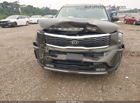 5XYP5DHC4LG002659 2020 KIA TELLURIDE Green Dashboard view