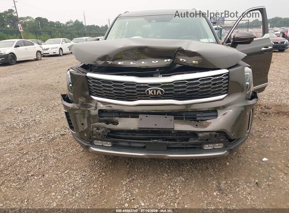 5XYP5DHC4LG002659 2020 KIA TELLURIDE Green Front view
