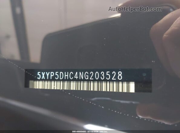 5XYP5DHC4NG203528 2022 KIA TELLURIDE Gray Вид підкапотного простору