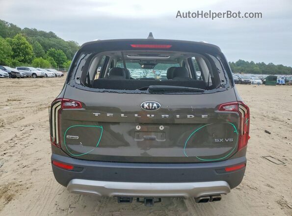 5XYP5DHC5LG088032 2020 KIA TELLURIDE Коричневый Вид сзади