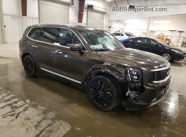 5XYP5DHC5NG271465 2022 KIA TELLURIDE Brown Delantero derecho