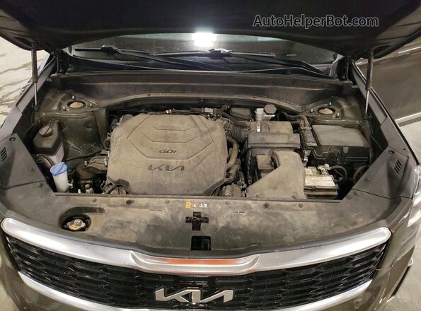 5XYP5DHC5NG271465 2022 KIA TELLURIDE Brown Vista del compartimento del motor