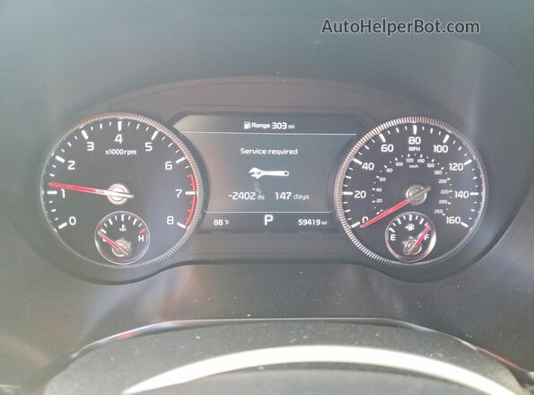 5XYP5DHC5NG309499 2022 KIA TELLURIDE Gray Սարքավորումների վահանակի տեսք