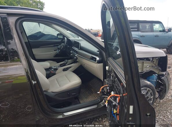 5XYP5DHC6MG126711 2021 KIA TELLURIDE Brown Widok wnętrza z przodu