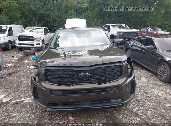 5XYP5DHC6MG126711 2021 KIA TELLURIDE Brown Widok zestawu wskaźników