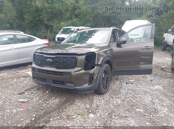 5XYP5DHC6MG126711 2021 KIA TELLURIDE Brown Widok z przodu