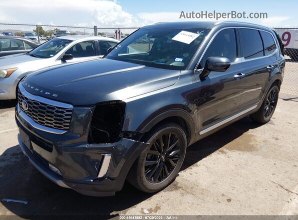 5XYP5DHC6MG141810 2021 KIA TELLURIDE Gray Передня ліва чверть