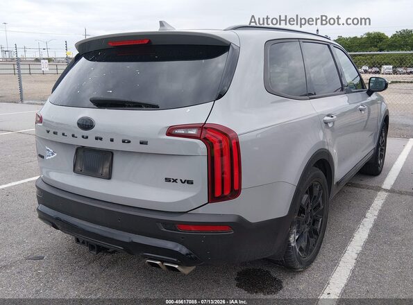 5XYP5DHC6MG149776 2021 KIA TELLURIDE Gray Trasero derecho