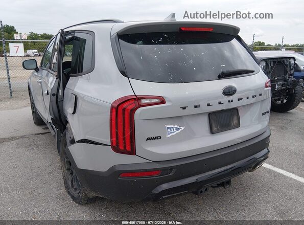 5XYP5DHC6MG149776 2021 KIA TELLURIDE Gray Trasero izquierdo