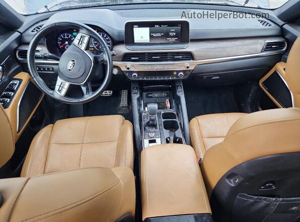 5XYP5DHC6MG166707 2021 KIA TELLURIDE Blue Vista del salpicadero