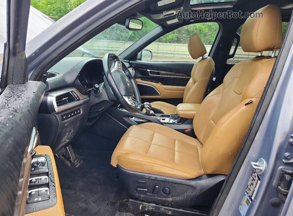 5XYP5DHC6MG166707 2021 KIA TELLURIDE Blue Vista interior delantera