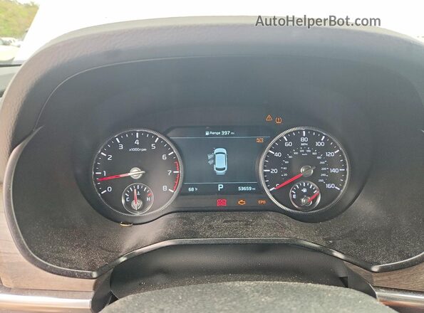 5XYP5DHC6NG309754 2022 KIA TELLURIDE White ხელსაწყოთა პანელის ხედი