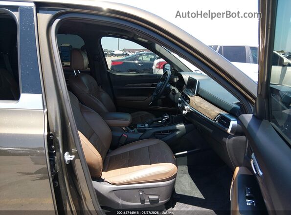 5XYP5DHC7LG062886 2020 KIA TELLURIDE Brown Widok wnętrza z przodu