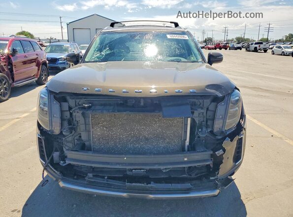 5XYP5DHC7MG128371 2021 KIA TELLURIDE Green Vista frontal