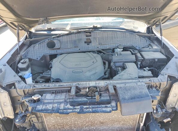 5XYP5DHC7MG128371 2021 KIA TELLURIDE Green Vista del compartimento del motor
