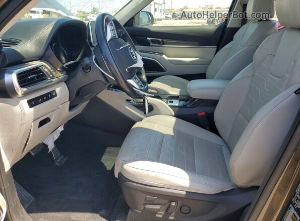 5XYP5DHC7MG128371 2021 KIA TELLURIDE Green Vista interior delantera