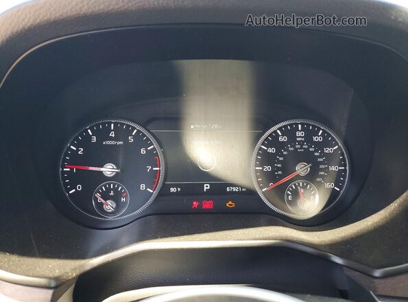 5XYP5DHC7MG128371 2021 KIA TELLURIDE Green Vista del cuadro de instrumentos