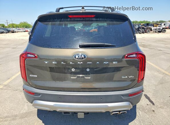 5XYP5DHC7MG128371 2021 KIA TELLURIDE Green Vista trasera
